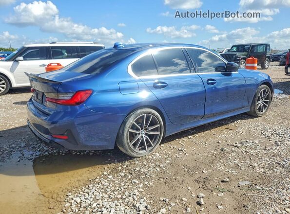 3MW5R7J06M8B73193 2021 BMW 3 SERIES Blue Rear right