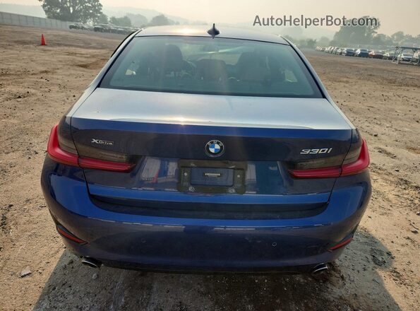 3MW5R7J06M8B96036 2021 BMW 3 SERIES Blue Հետևի տեսք