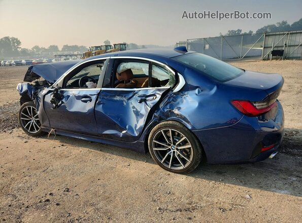 3MW5R7J06M8B96036 2021 BMW 3 SERIES Blue Հետևի ձախ