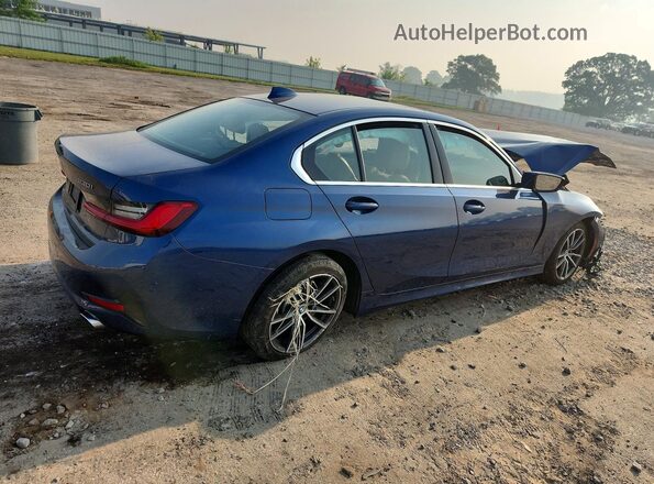 3MW5R7J06M8B96036 2021 BMW 3 SERIES Blue Հետևի աջ