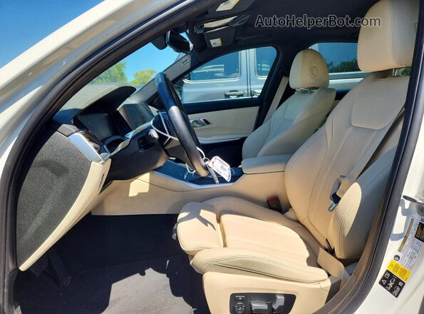 3MW5R7J07L8B08321 2020 BMW 3 SERIES White წინა სალონის ხედი