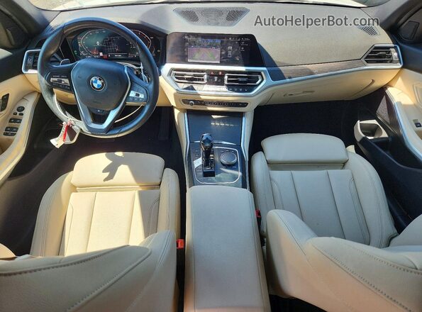 3MW5R7J07L8B08321 2020 BMW 3 SERIES White წინა პანელის ხედი