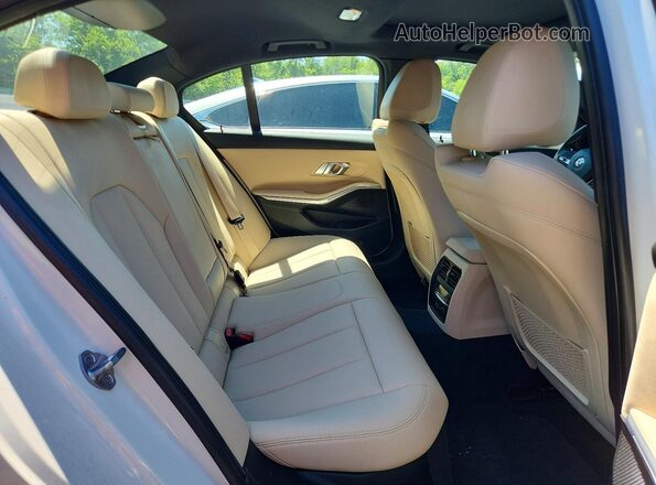 3MW5R7J07L8B08321 2020 BMW 3 SERIES White უკანა სავარძლების ხედი
