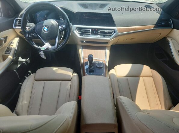 3MW5R7J07M8B49582 2021 BMW 3 SERIES White Widok deski rozdzielczej
