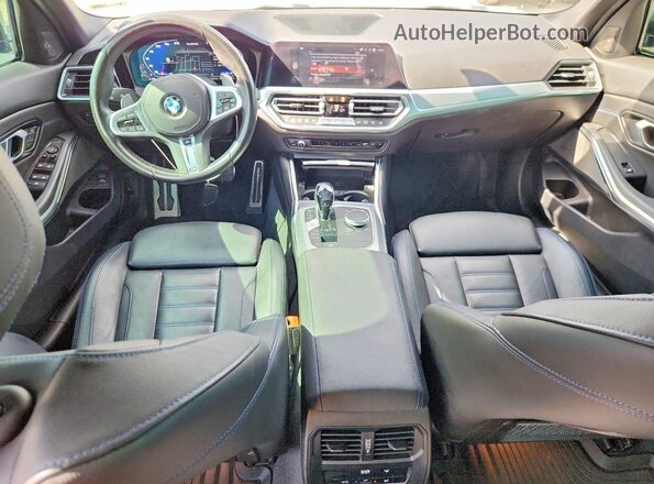 3MW5R7J07M8C00921 2021 BMW 3 SERIES White Առջևի վահանակի տեսք