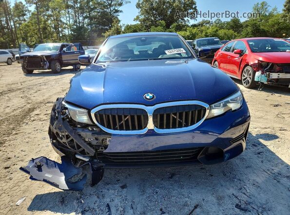 3MW5R7J0XL8B14792 2020 BMW 3 SERIES Blue Widok z przodu
