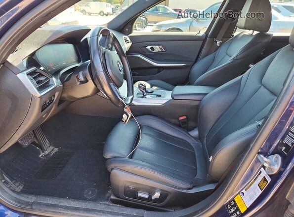 3MW5R7J0XL8B14792 2020 BMW 3 SERIES Blue Widok wnętrza z przodu
