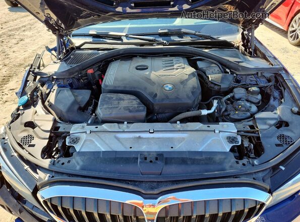 3MW5R7J0XL8B14792 2020 BMW 3 SERIES Blue Widok wnętrza z tyłu