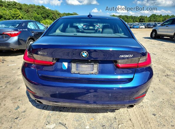 3MW5R7J0XL8B14792 2020 BMW 3 SERIES Blue Widok z tyłu