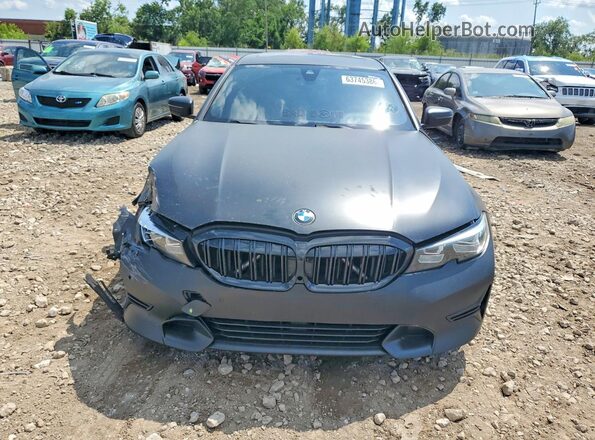 3MW5R7J5XK8B02698 2019 BMW 3 SERIES Black Front view