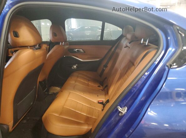 3MW5U9J04M8C11823 2021 BMW M3 Синий Вид задних сидений