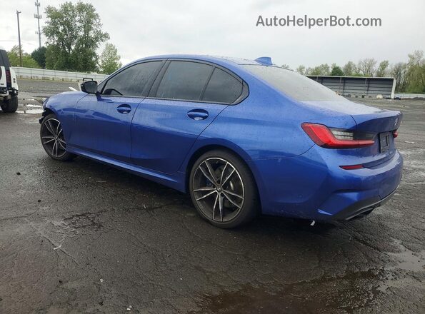 3MW5U9J05M8B67993 2021 BMW M3 Blue Задня ліва чверть