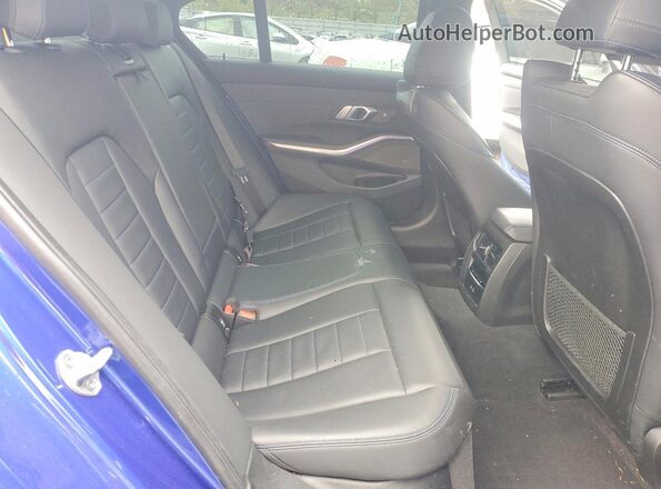 3MW5U9J05M8B67993 2021 BMW M3 Blue Вид задніх сидінь