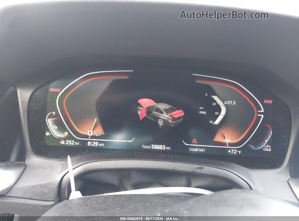 3MW5U9J06N8C27491 2022 BMW M3 Black Вид задніх сидінь