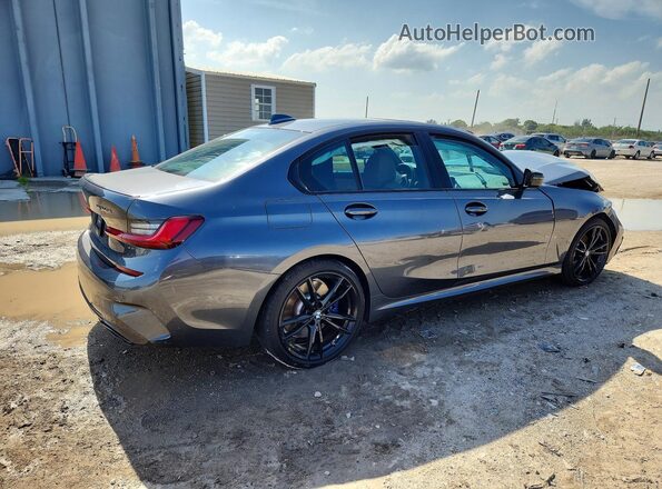 3MW5U9J07N8C62864 2022 BMW M3 Синий Задняя правая четверть