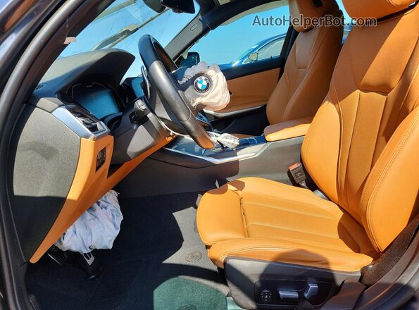 3MW5U9J07N8C62864 2022 BMW M3 Синий Вид салона спереди