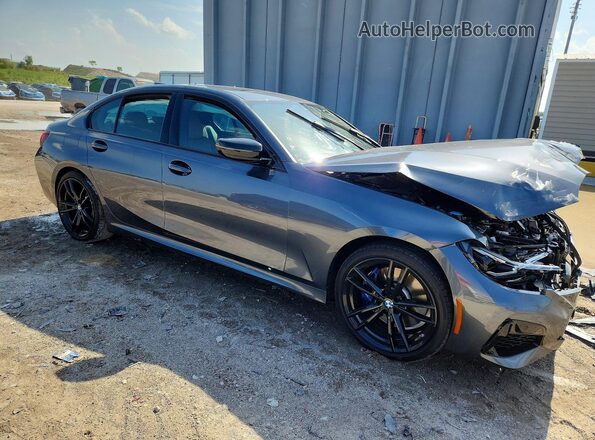 3MW5U9J07N8C62864 2022 BMW M3 Синий Передняя правая четверть
