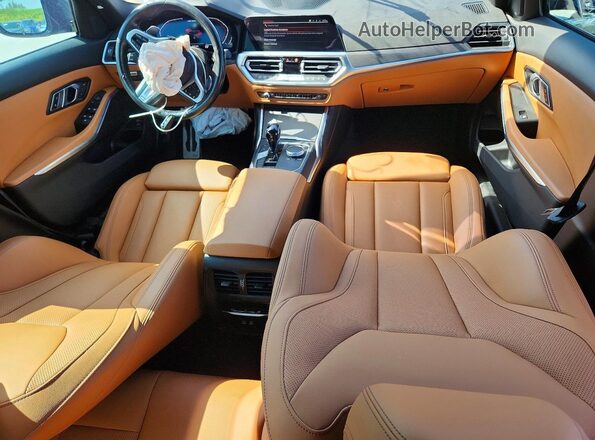 3MW5U9J07N8C62864 2022 BMW M3 Синий Вид панели приборов