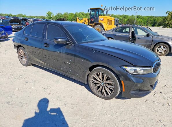 3MW69FF00P8D57086 2023 BMW 3 SERIES Black Передня права чверть