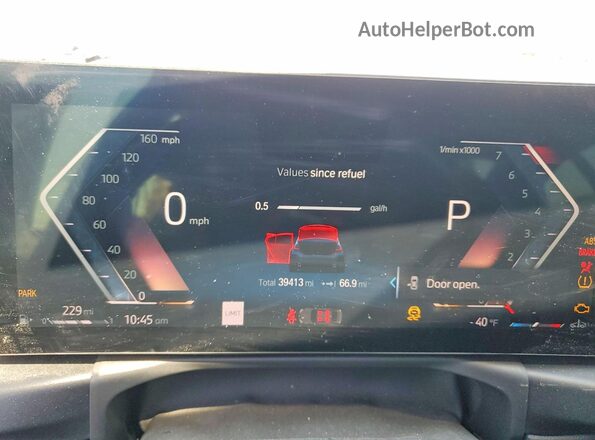 3MW69FF00P8D57993 2023 BMW 3 SERIES Blue Instrument cluster view