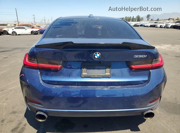 3MW69FF00P8D57993 2023 BMW 3 SERIES Blue Rear view