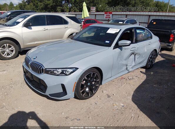 3MW89CW04T8G10296 2026 BMW 3 SERIES Gray წინა მარცხენა ხედი სამი მეოთხედიდან