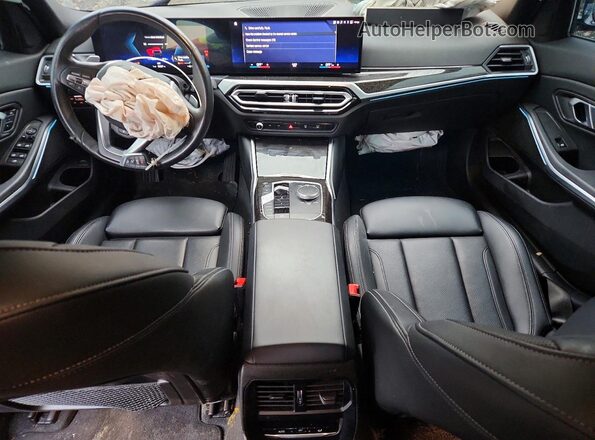 3MW89FF01P8D04499 2023 BMW 3 SERIES Black წინა პანელის ხედი