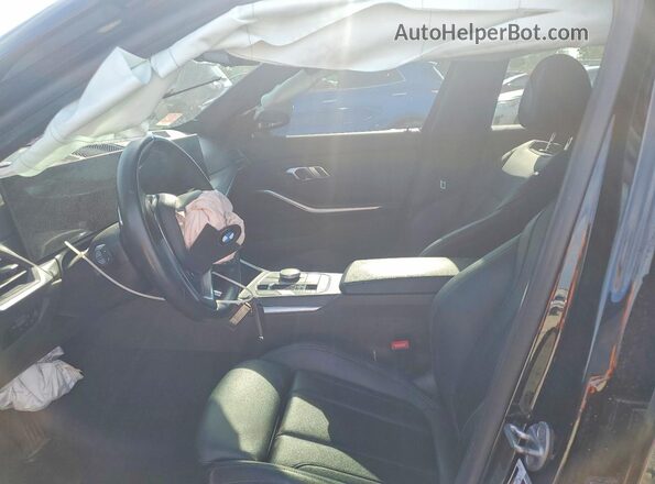 3MW89FF03P8D14841 2023 BMW 3 SERIES Черный Вид салона спереди