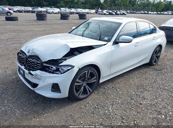 3MW89FF08P8D12728 2023 BMW 3 SERIES Белый Передняя левая четверть