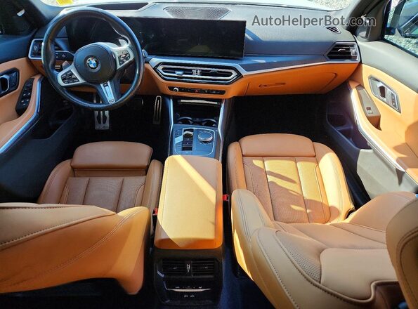 3MW89FF09P8D03052 2023 BMW 3 SERIES Gray Dashboard view