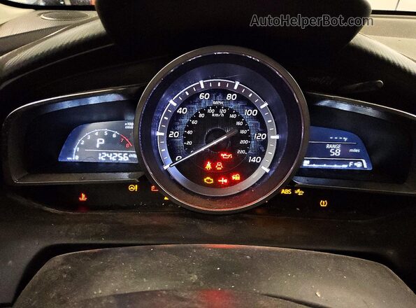 3MYDLBYV0HY176456 2017 TOYOTA YARIS Black Instrument cluster view