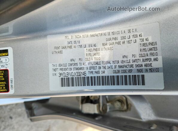 3MYDLBYV0JY332145 2018 TOYOTA YARIS Серебряный Вид подкапотного пространства