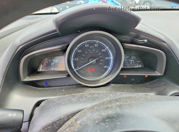 3MYDLBYV0KY511321 2019 TOYOTA YARIS Blue Вид щитка приладів