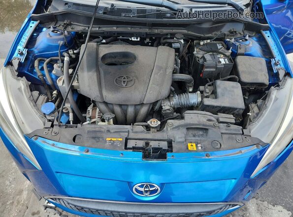 3MYDLBYV0KY511321 2019 TOYOTA YARIS Blue Вид задньої частини салону
