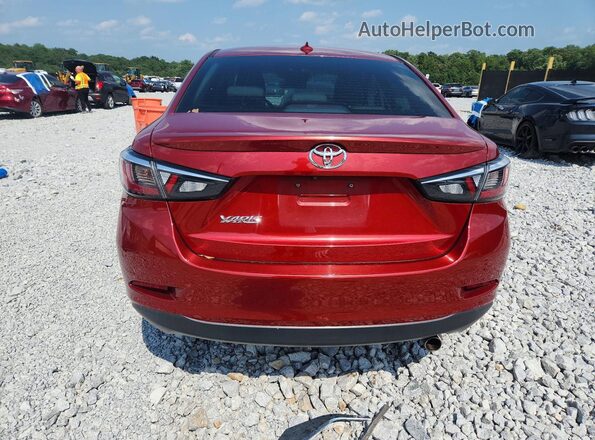 3MYDLBYV0LY708135 2020 TOYOTA YARIS Red Հետևի տեսք