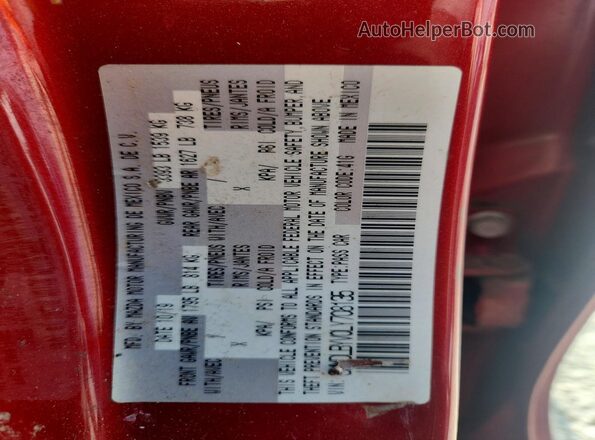 3MYDLBYV0LY708135 2020 TOYOTA YARIS Red Շարժիչի բաժամունքի տեսք