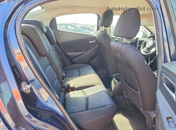 3MYDLBYV1HY172447 2017 TOYOTA YARIS Blue Rear seats view