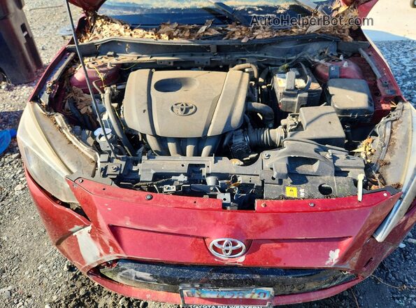 3MYDLBYV1HY189653 2017 TOYOTA YARIS Бордовый Вид задней части салона