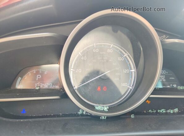 3MYDLBYV1KY507634 2019 TOYOTA YARIS Black Vista del cuadro de instrumentos