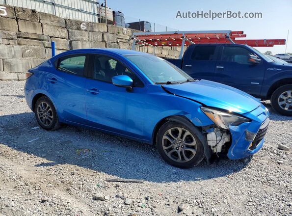 3MYDLBYV2KY518271 2019 TOYOTA YARIS Blue Delantero derecho