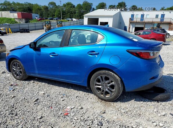 3MYDLBYV2KY518271 2019 TOYOTA YARIS Blue Trasero izquierdo