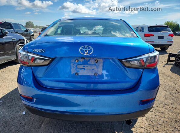 3MYDLBYV3GY125287 2016 TOYOTA YARIS Blue უკანა ხედი