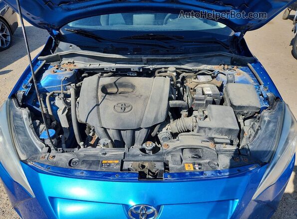 3MYDLBYV3GY125287 2016 TOYOTA YARIS Blue უკანა სალონის ხედი