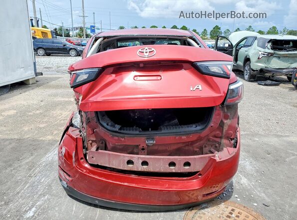 3MYDLBYV4HY153875 2017 TOYOTA YARIS Red უკანა ხედი