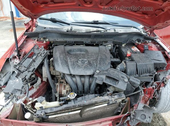 3MYDLBYV4HY153875 2017 TOYOTA YARIS Red უკანა სალონის ხედი