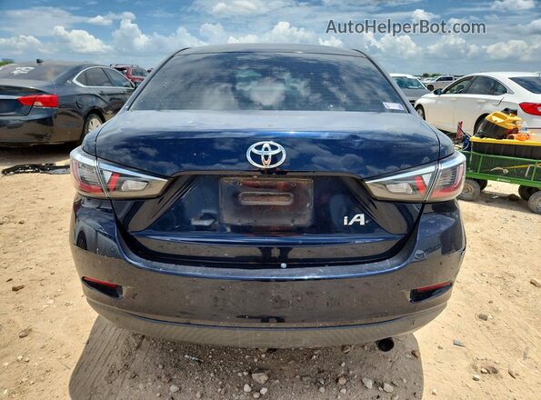 3MYDLBYV4JY315994 2018 TOYOTA YARIS Blue უკანა ხედი
