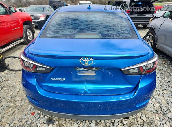 3MYDLBYV5KY528146 2019 TOYOTA YARIS Blue Widok z tyłu