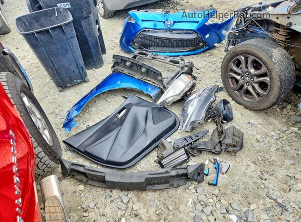 3MYDLBYV5KY528146 2019 TOYOTA YARIS Blue Widok komory silnika