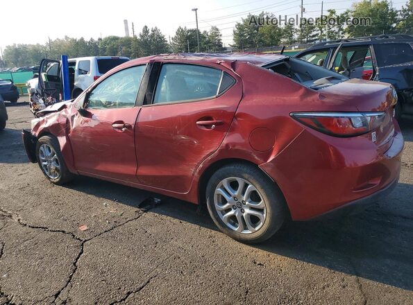 3MYDLBYV6HY149326 2017 TOYOTA YARIS Maroon Rear left