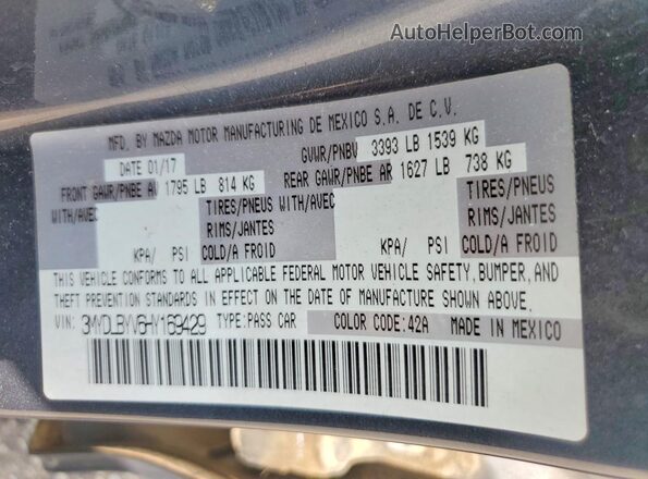 3MYDLBYV6HY169429 2017 TOYOTA YARIS Gray Вид підкапотного простору